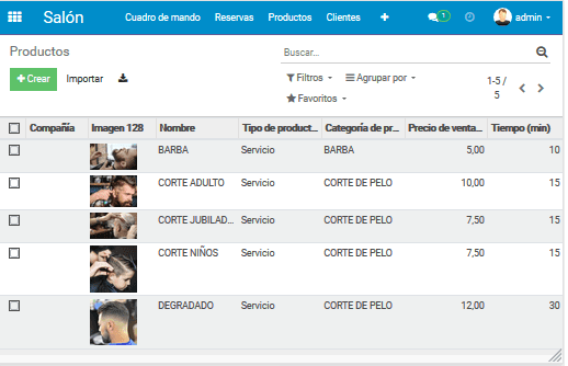 Odoo • Texto e imagen