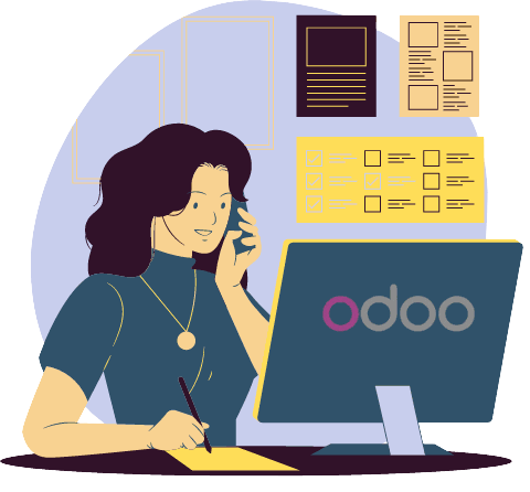 Odoo • Texto e imagen
